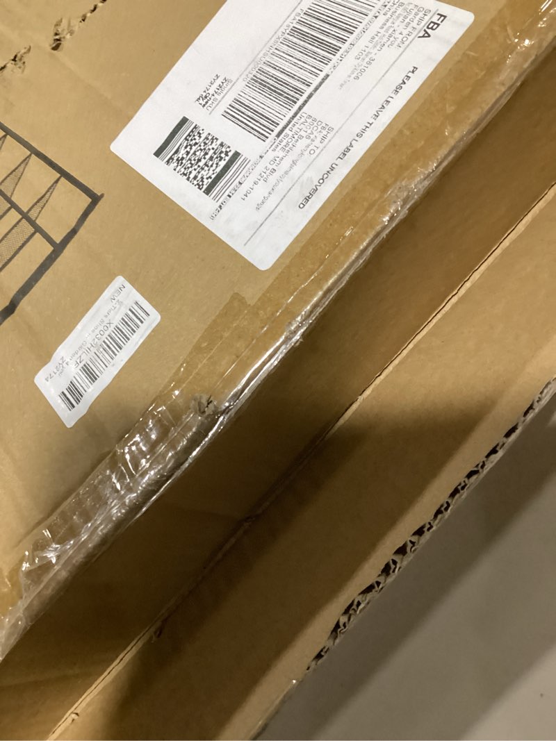 Condition photo showing Good Condition for Garden 4 you 4-Tiers Shoe Storage Freestanding Organizer Modern 25.2 in Tilting Adjustable Shoe Rack for High Heels, Entryways, Hallways, Closets, Dormitory Rooms, Industrial, Brown