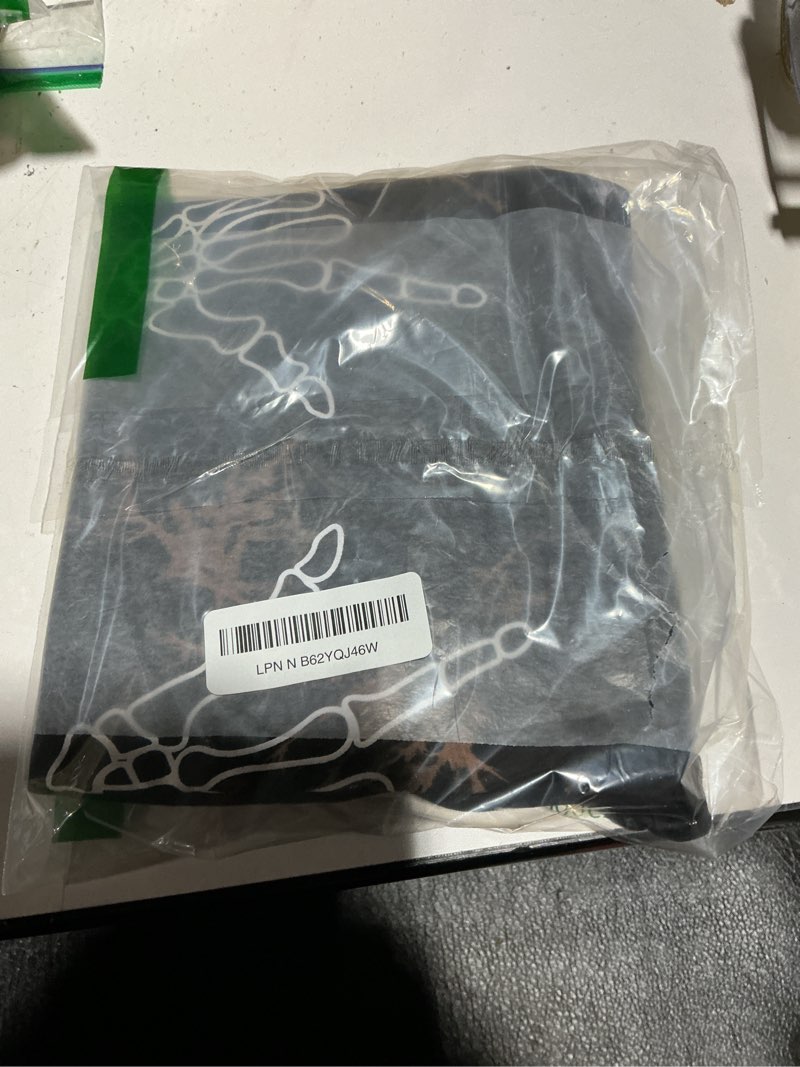 Condition photo showing Good Condition for AVANOVA Women Skull Finger Graphic Distressed Tee Shirt Ripped Short Sleeve Crop Tops Medium Tie Dye Brown
