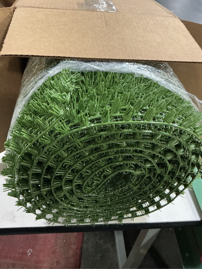 Condition photo showing Good Condition for natura powerrun 10376807 outdoor artificial grass for dogs, turf grass patch blends in with natural grass, keeps paws and homes clean, 1.5 ft. x 15 ft., green 15' x 1'6" (rectangular)