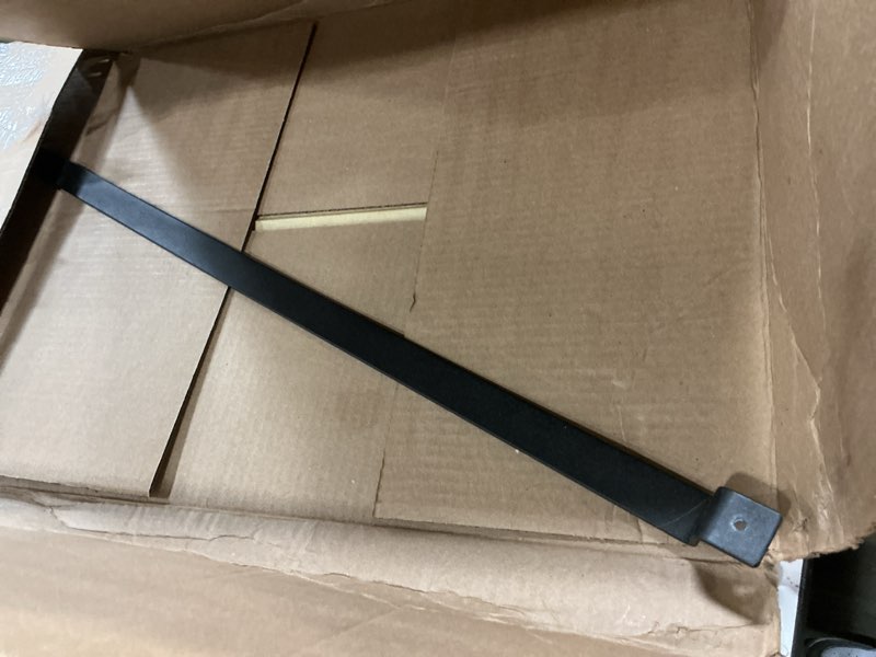 Condition photo showing Good Condition for Wallniture Casto 30" Gourmet Kitchen Rail with 15 S Hooks for Hanging Kitchen Utensils Set and Cookware, Iron, Frosty Black