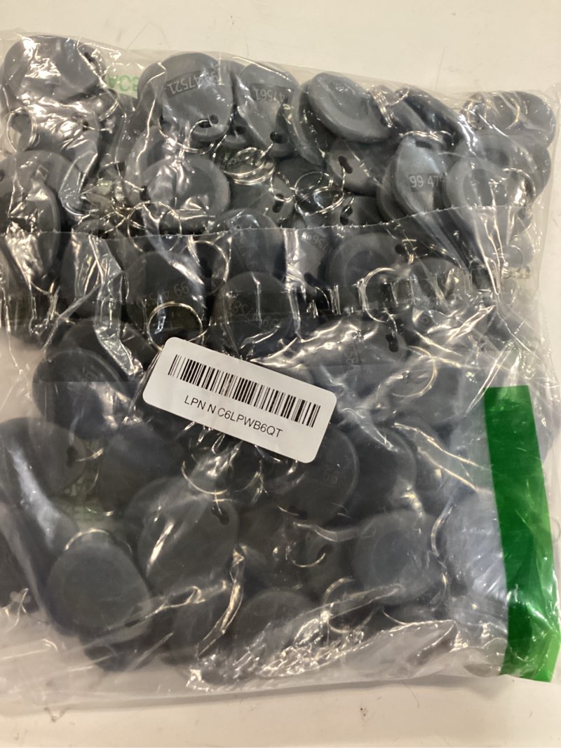 Condition photo showing New/Like New for 100pcs 26 bit prox keyfobs proximity fob frequency 125khz hi-d fit for prox key isoprox 1386 1346 1386 1326 h10301 format card readers & vast majority of access control systems,grey