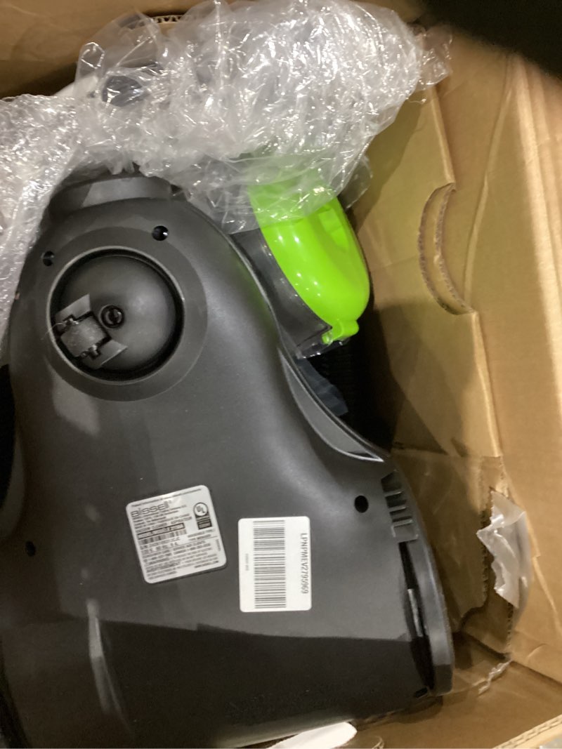 Condition photo showing As Is for Bissell 2156A Zing Canister Bagless Vacuum Zing Canister Lime