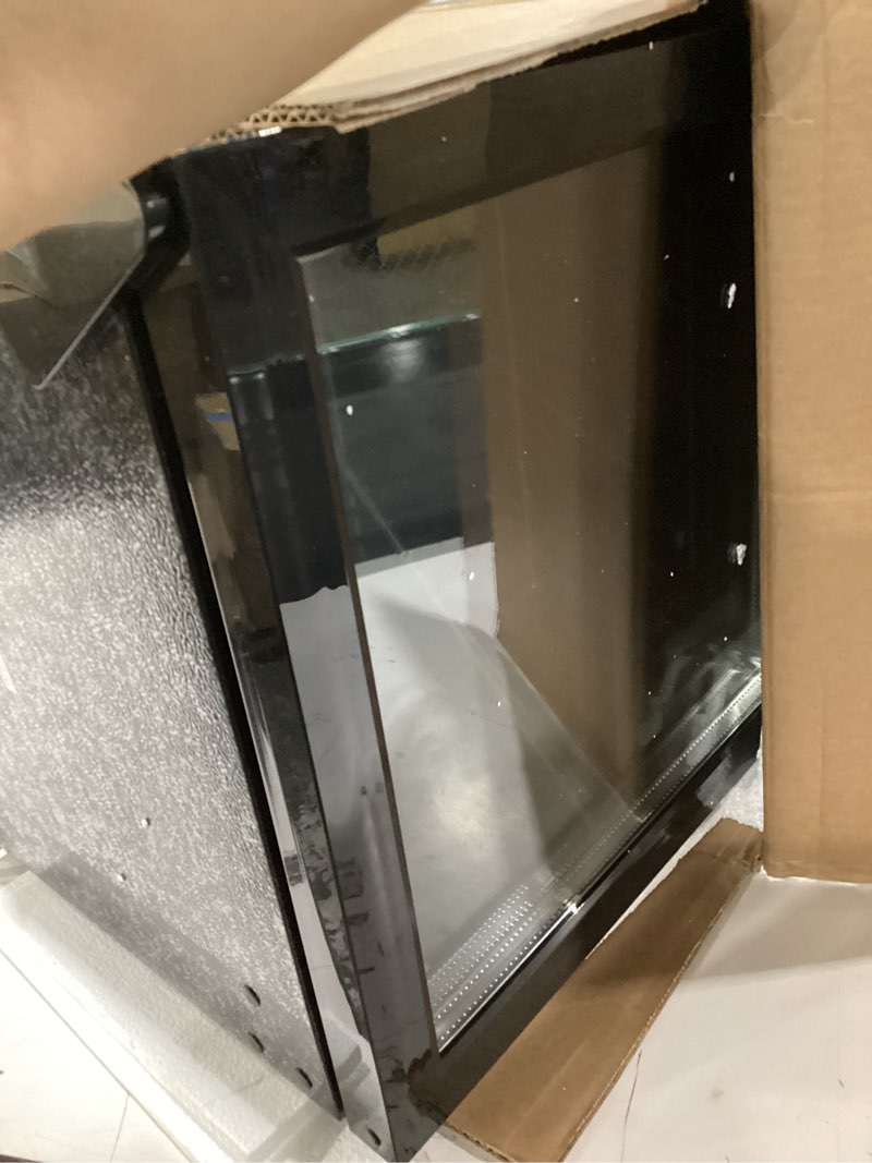 Condition photo showing New/Like New for Antarctic Star Mini Fridge Cooler - 12 Bottle 48 Can Beverage Refrigerator Glass Door for Drinks or Beer Wine –Small Drink Dispenser for Home, Office or Bar, Electronic Temperature Control?1.3cu.ft. Black 1.3Cu.Ft