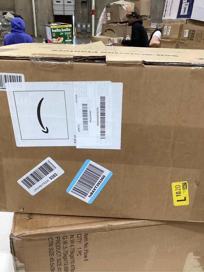 Condition photo showing New/Like New for Window Box Planter 6 Pcs, 18 Inches Rectangle Flower Pots with Drainage Holes and Trays, Vegetable Planters for Windowsill Patio Garden Balcony Home Porch Yard Indoor Outdoor (White, 18*10*6 inch) 18*10*6 inch White