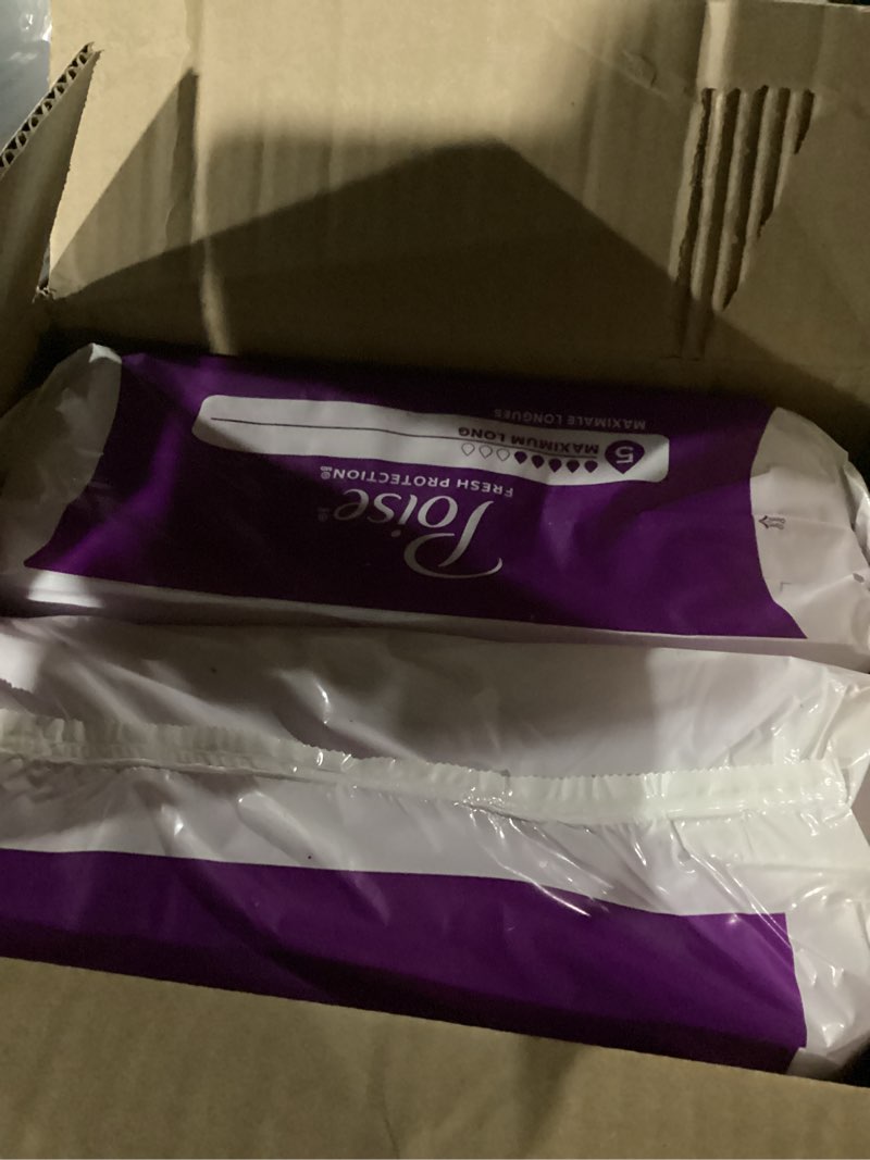 Condition photo showing New/Like New for Poise Incontinence & Postpartum Pads for Bladder Leaks, 5 Drop Maximum Absorbency, Long Length, 84 Count, Packaging May Vary Long 84