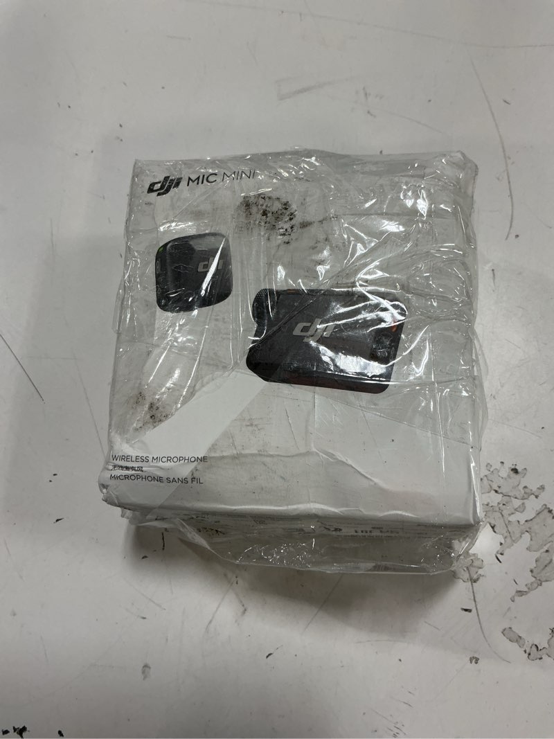 Condition photo showing New/Like New for DJI Mic Mini (1 TX + 1 RX), Wireless Lavalier Microphone for iPhone/Camera/Android, Ultralight, Detail-Rich Audio, Noise Cancelling, Automatic Limiting, Vlog, Streaming, 400m Transmission Mic Mini (1 TX + 1 RX) Single