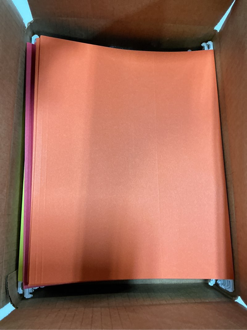 Condition photo showing Good Condition for amazon basics hanging file folders with adjustable tabs, sturdy expandable document organizer, letter size, assorted colors, 25-pack assorted 25 pack