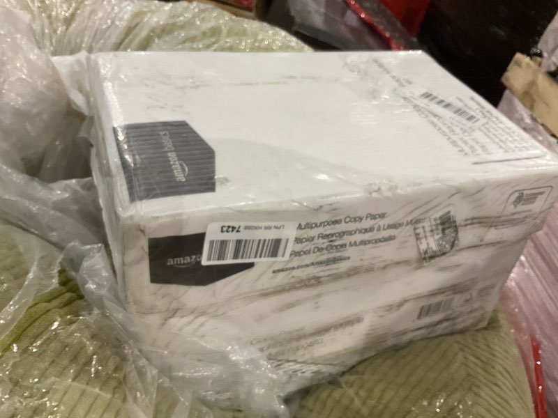 Condition photo showing As Is for Amazon Basics Multipurpose Copy Printer Paper, 8.5" x 11", 20 lb, 10 Reams, 5000 Sheets, 92 Bright, White