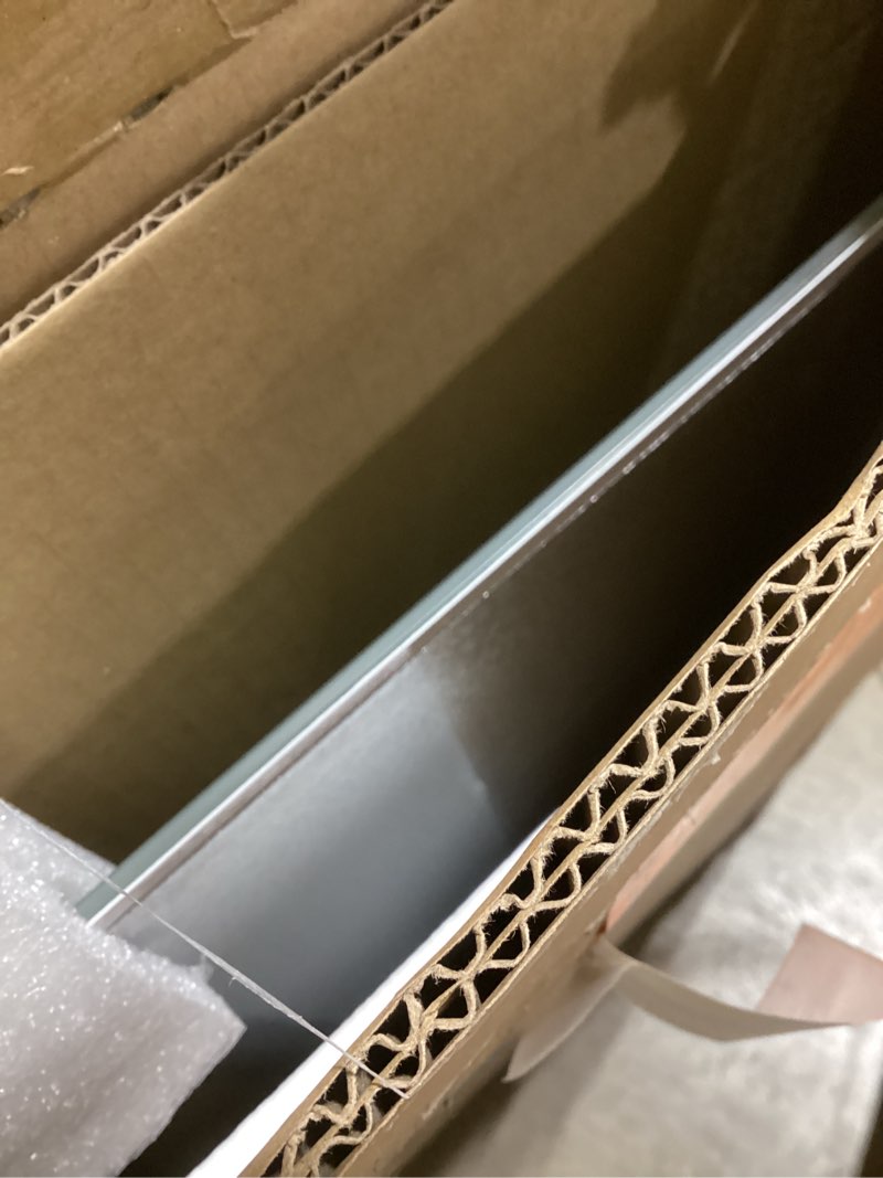 Condition photo showing Good Condition for quartet whiteboard, glass dry erase board, magnetic, 6' x 4', infinity frameless mounting, white surface, accessory tray, 1 dry erase marker and 2 glass board magnets (g7248w) white 72"w x 48"h
