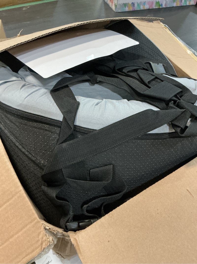 Condition photo showing As Is for cymula camping cot mattress 2in memory foam sleeping pad,soft warm non-slip camping mattress topper with retaining for adults,portable roll up pad for travel?only mattress? cot (75*30*2) grey