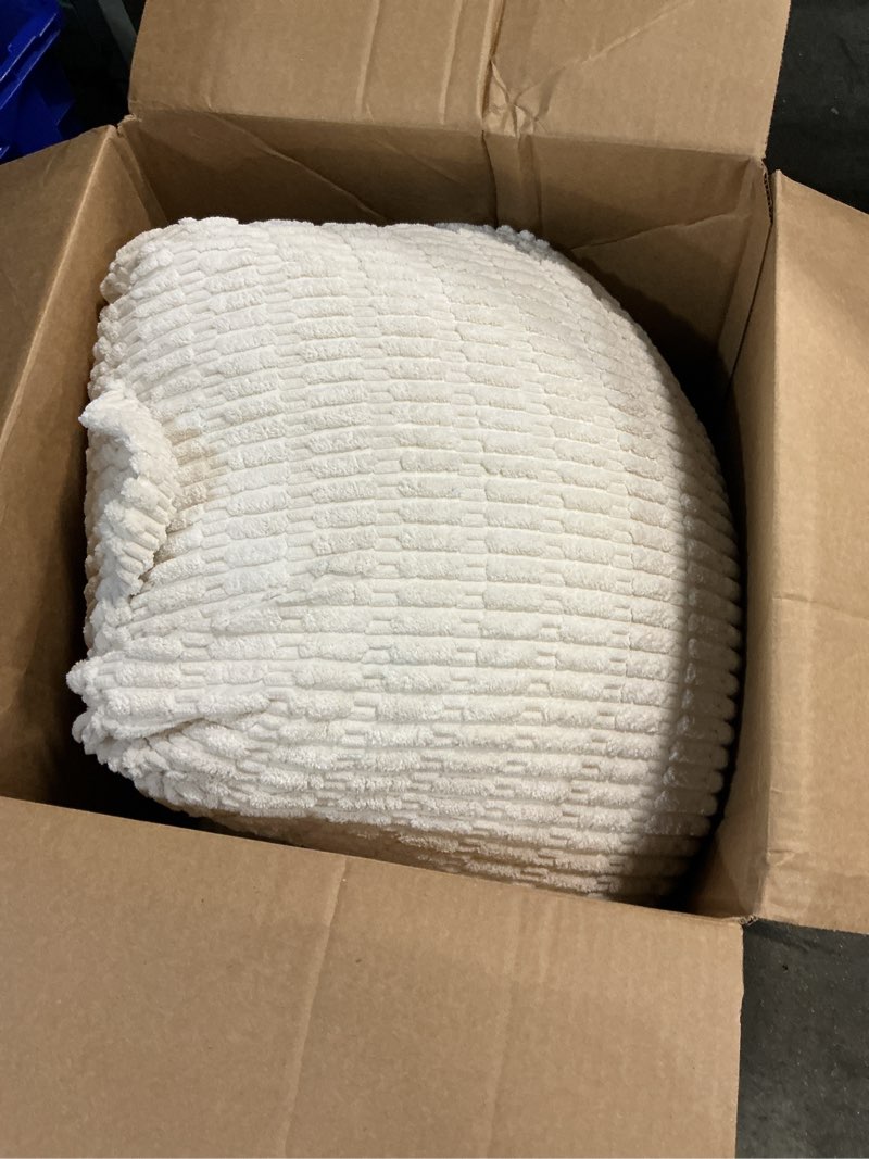 Condition photo showing Good Condition for Blissful Diary Reading Pillow, Large Backrest Pillow with Shredded Memory Foam for Adult & Children, Designed for Bed and Couch Sitting Up, Includes Arms, Pockets and Washable Cover, Off White Large(20inch) Off White