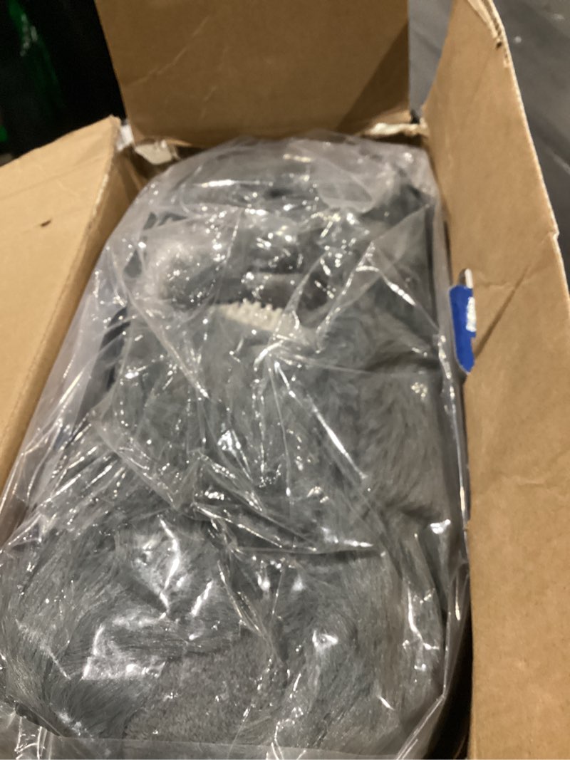 Condition photo showing As Is for Heated Throw Blanket - Plush Thick Bubble Faux Fur Heated Blanket, Fast Heating Electric Blanket 6 Heating Levels & 4 Hours Auto-Off, Machine Washable, 50"x60", London Grey Bubble-london Grey Throw 50"x60"