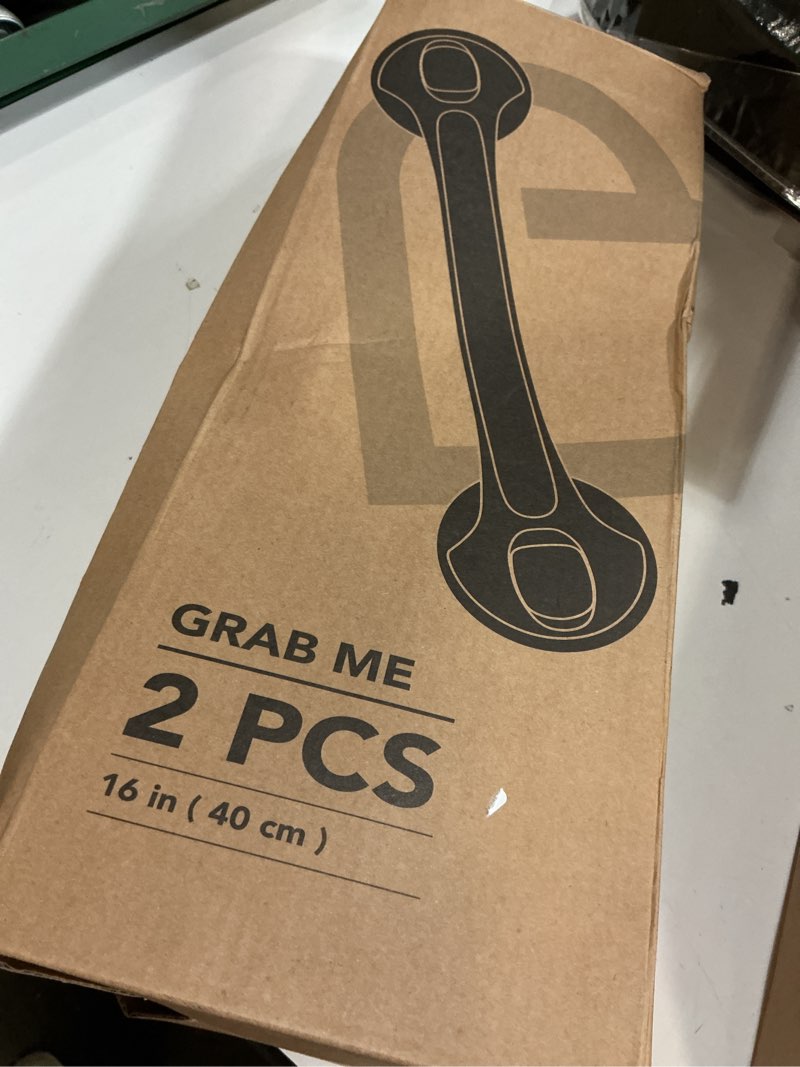 Condition photo showing Good Condition for 2 Pack 16 Inch Elderly Heavy Duty Shower Handle, Seniors Grab Bars for Bathtubs, Suction Cup Removable Handrails, Safety Bathroom Grip for Handicap (Light Gray) 16? Light Gray