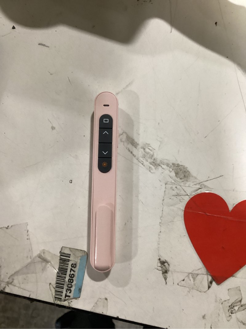 QUI Presentation Clicker for PowerPoint, RF 2.4GHz USB Wireless Presenter Remote with Volume Control