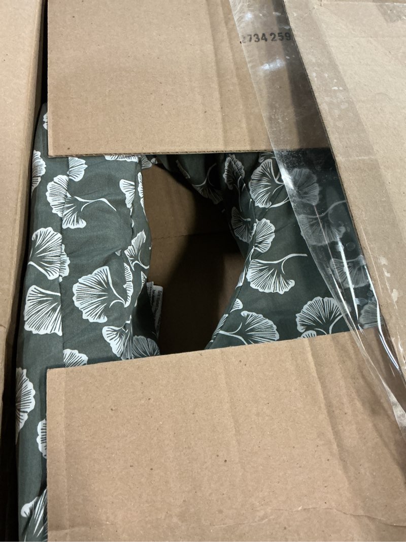 Condition photo showing Good Condition for My Brest Friend Original Nursing Pillow Enhanced Ergonomics Essential Breastfeeding Pillow Support For Mom & Baby W/ Convenient Side Pocket, Double Straps & Slipcover, Grey Flowing Fans Grey Flowing Fans Grey Flowing Fans