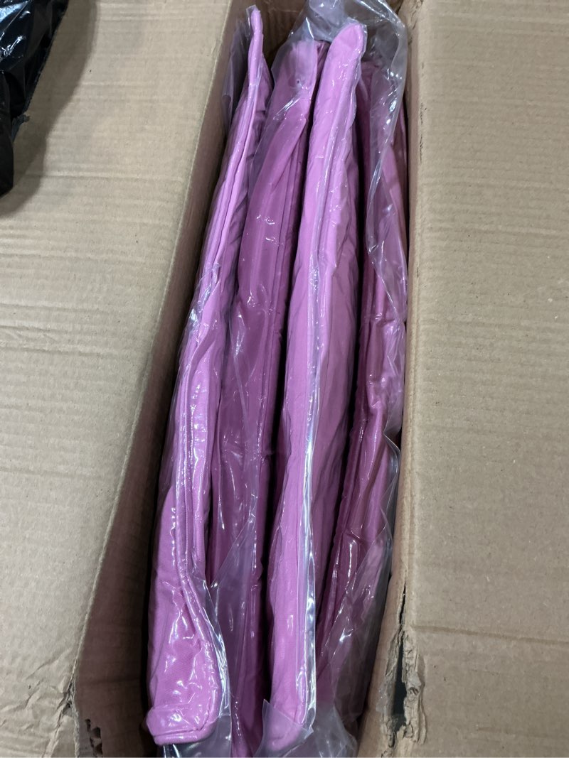 Condition photo showing New/Like New for outdoor deep seat patio cushion set, 2-piece, 25x25 inch, pink