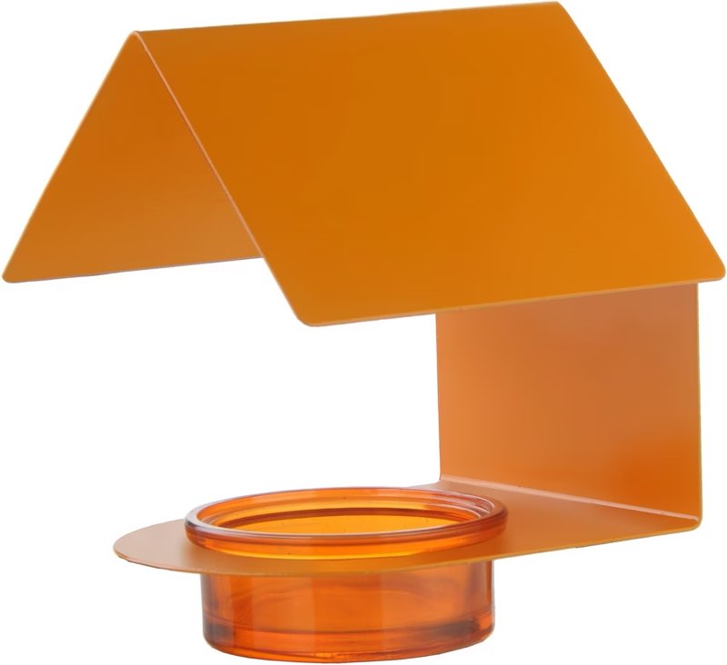 Mosaic Birds The Cottage House Bird Feeder, 3.4-oz, Orange