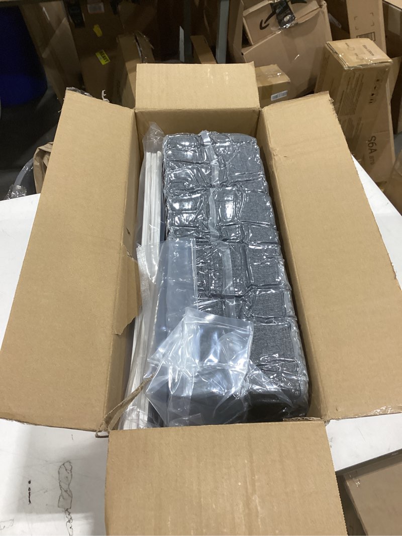 Condition photo showing New/Like New for dog stairs for large dogs 18" h, extra wide dog steps for high beds & couches, 20" wide deep steps, non-slip dogs ramp, 3-step pet stairs, grey grey 3 33"d x 20"w x 18"h