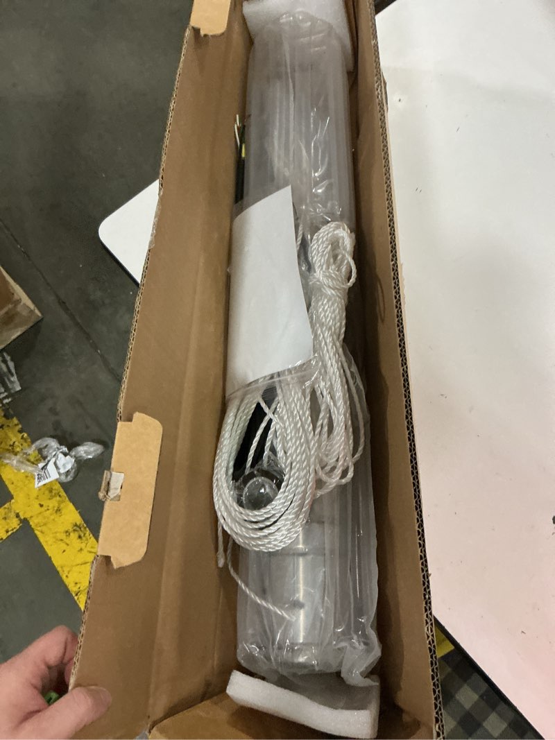 Condition photo showing New/Like New for wassermann 4" deep well submersible pump with 10ft cable, 1hp, 230v/60hz, 33gpm, 190ft head, stainless steel submersible well pumps borehole water pump for home, factories, irrigation, farmland 1hp-230v-60hz