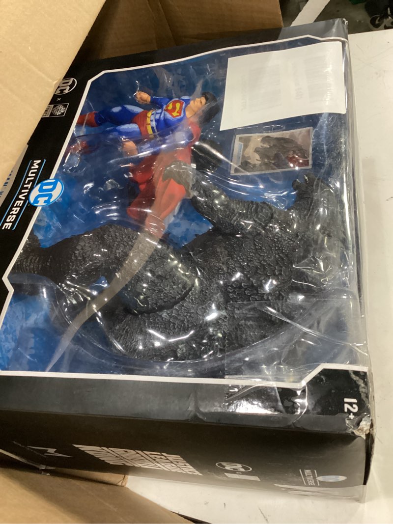 Condition photo showing Good Condition for mcfarlane toys- dc multiverse superman vs. godzilla (justice league vs. godzilla vs. kong) 2pk