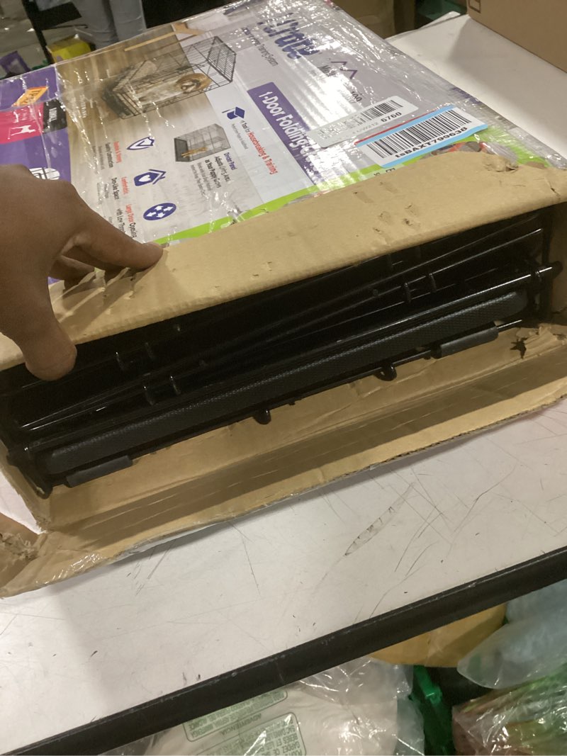 Condition photo showing Good Condition for midwest homes for pets 22-inch icrate for extra-small breeds, up to 15 lbs, single door folding dog crate with divider panel, leak-proof tray & secure latch, portable, durable & easy to assemble 23.0"l x 14.0"w x 16.2"h single door