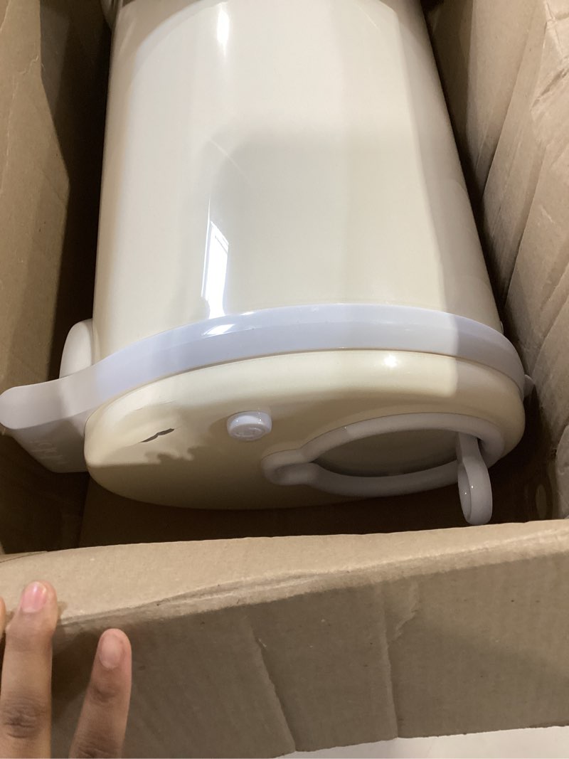 Condition photo showing Good Condition for ubbi stainless steel diaper pail, odor locking, no special bag required, award-winning, registry must-have, ivory cream