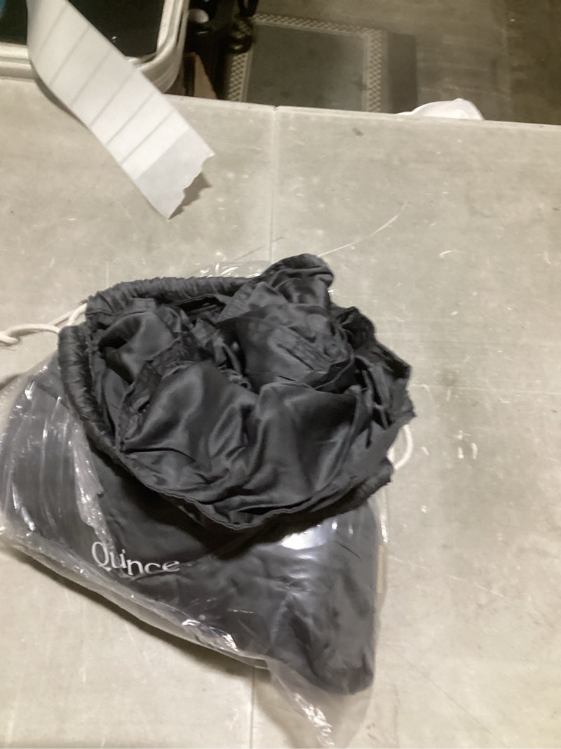 Condition photo showing As Is for bamboo duvet cover, full/queen