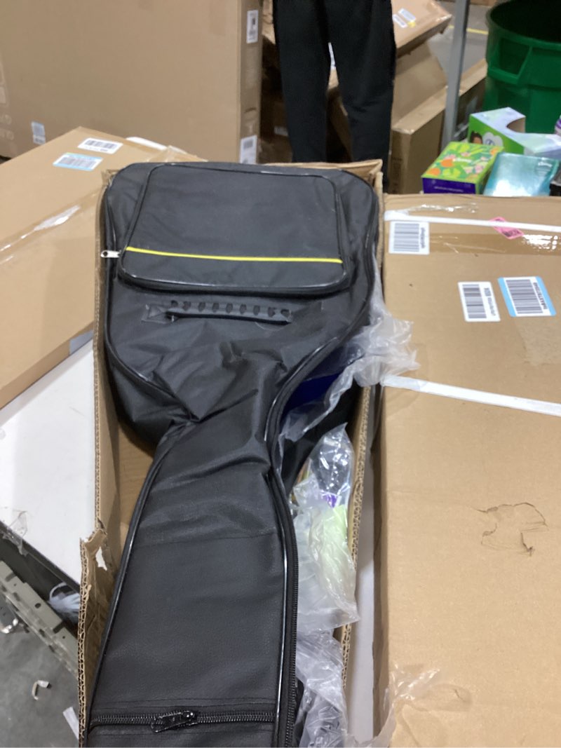 Condition photo showing New/Like New for 38inch Wood Acoustic Guitar for Adults, 6 Steel-String Acoustic Guitar With Bag and Elementary Tutorial of Folk Guitar for Beginners.