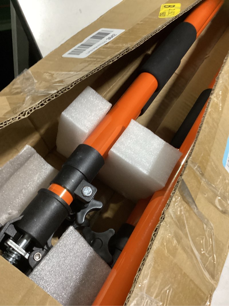 Condition photo showing Good Condition for 4PK Support Pole, Steel Telescopic Adjustable 3rd Hand Support System, Support Rod, Supports up to 154 lbs Construction Rods for Cabinet Jacks Cargo Bars Drywalls Extends from 49 Inch to 114 Inch