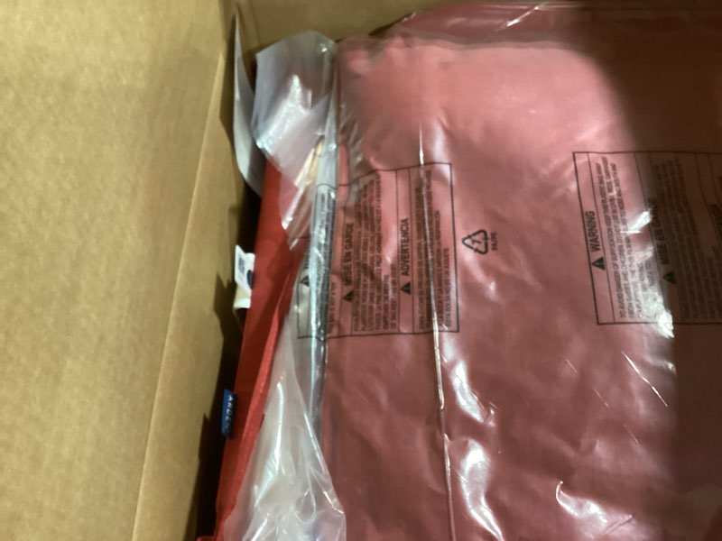Condition photo showing Good Condition for arden outdoor deep seat cushion set, 22 in x 24 in, weather-proof, rain-proof, fade resistant patio cushion ruby red leala polyfill ruby red leala 1 pack
