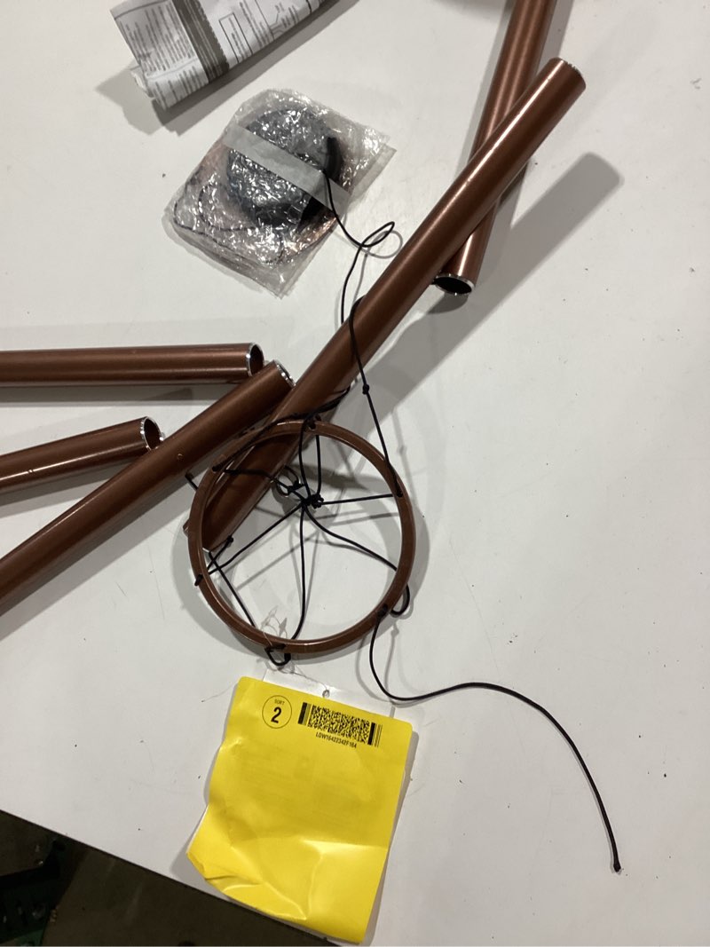 Condition photo showing As Is for style selections 35.98-in bronze metal wind chime