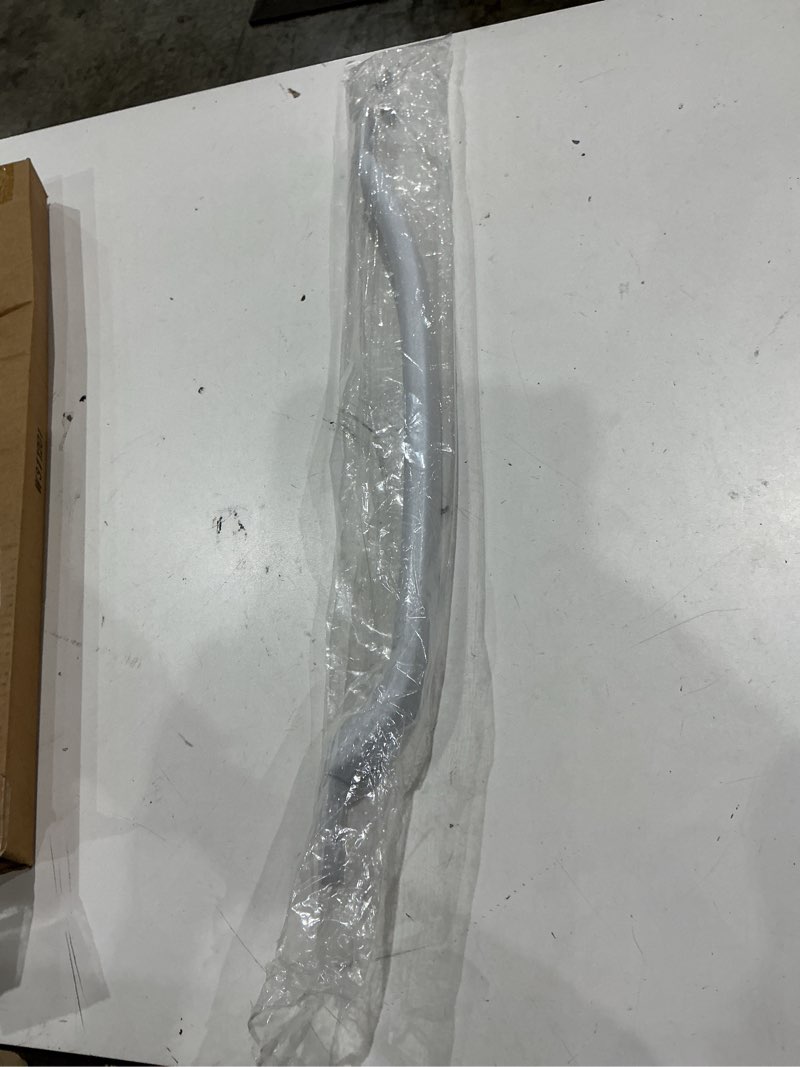 Condition photo showing As Is for upgraded frigidaire kenmore refrigerator handle replacement - white freezer refrigerator door handle