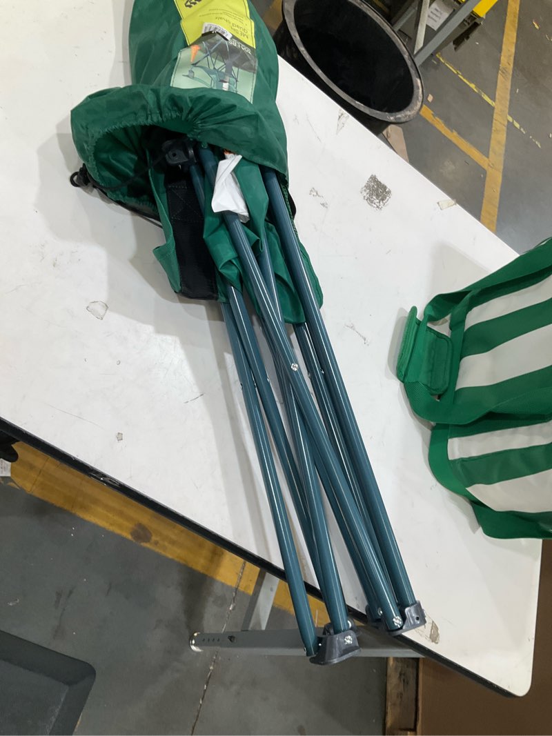 Condition photo showing Good Condition for folding mesh outdoor portable camping chair green - all in motion™