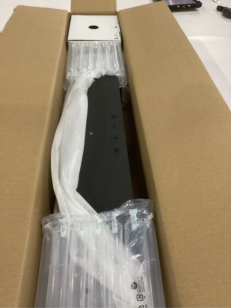 Condition photo showing As Is for not tested samsung b-series soundbar hw b400f 2.0 ch soundbar with built in subwoofer (2025 model) one remote control, surround sound expansion, voice enhance mode hw-b400f soundbar
