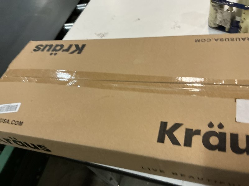 Condition photo showing New/Like New for KRAUS Oletto Single Handle Pull Down Kitchen Faucet in Chrome, KPF-2820CH Chrome 17 inch Pull Down Faucet