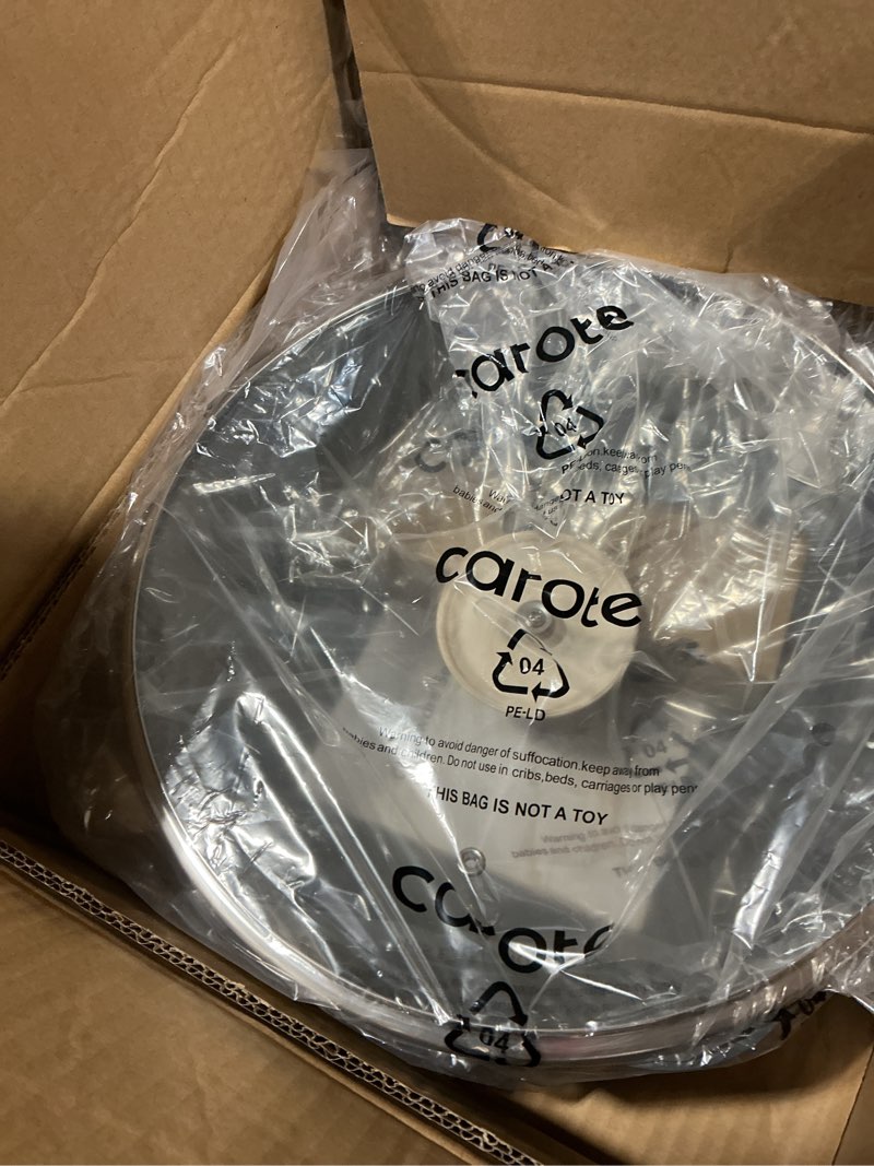 Condition photo showing New/Like New for carote 12 inch nonstick deep frying pan with lid, 5.5 qt jumbo cooker saute pan with pour spout, skillet induction cookware, non stick cooking pan pfoa free, classic granite classic granite 12"