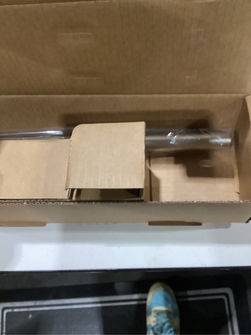 Condition photo showing New/Like New for ivilon drapery window curtain rod - knob design, 1 inch rod, 28 to 48 inch. satin nickel 28" to 48" satin nickel