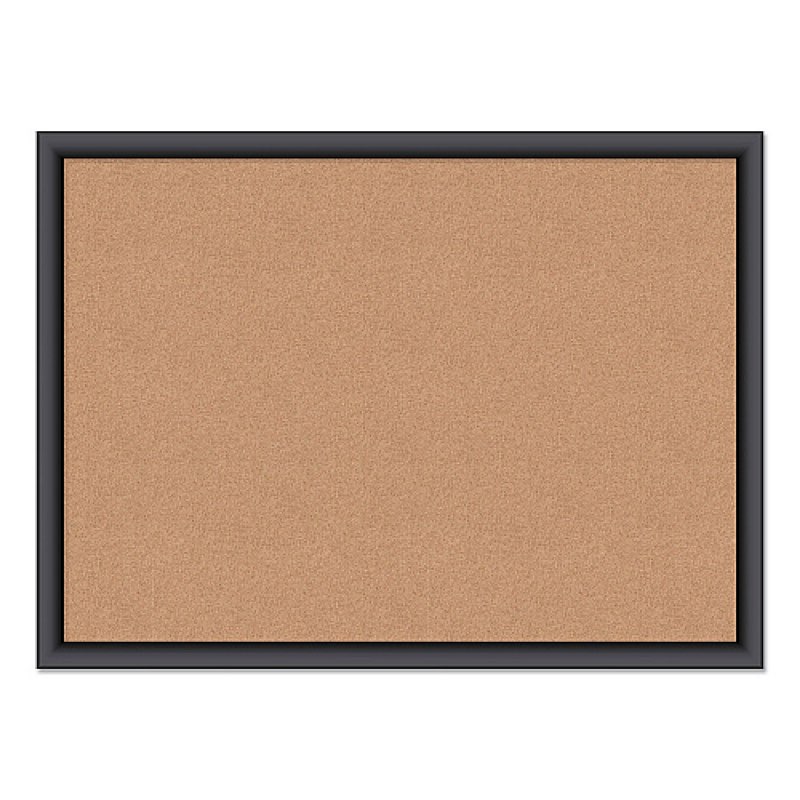 u brands cork bulletin board, 23 x 17, tan surface, black frame (026u0001)