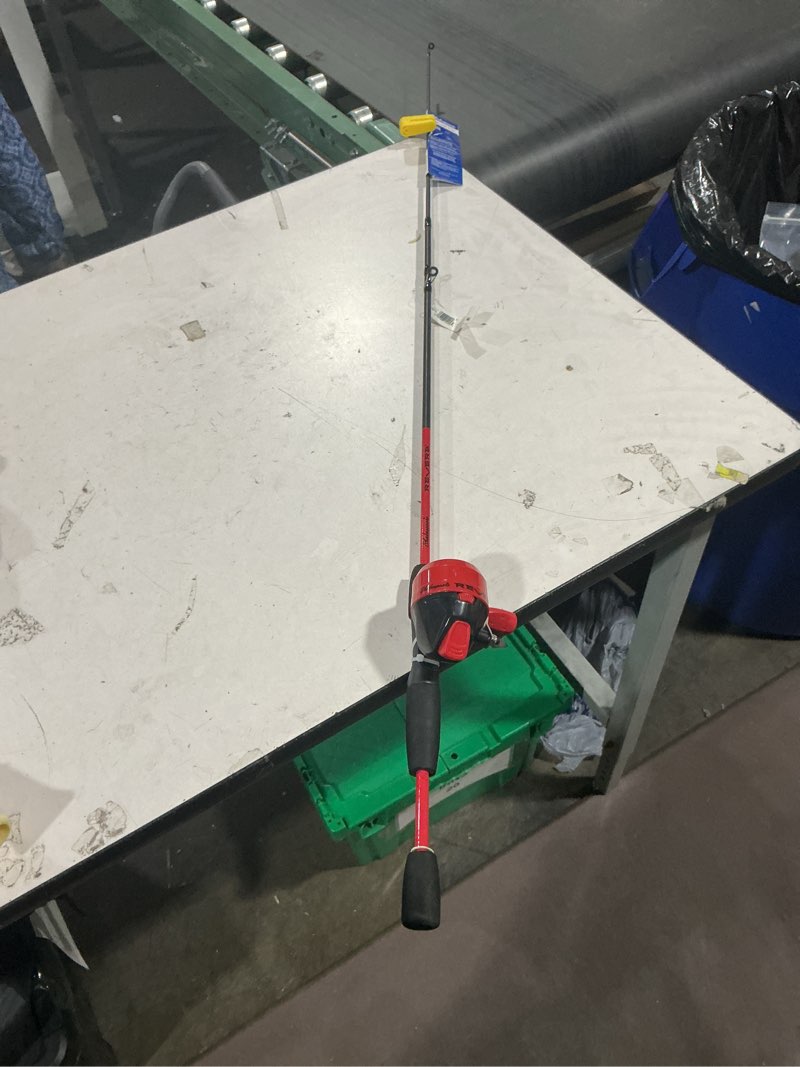 Condition photo showing As Is for shakespeare reverb spincast fishing combo  5 6  medium rod  10 size reel