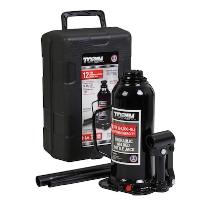 torin black 6-ton steel hydraulic bottle jack