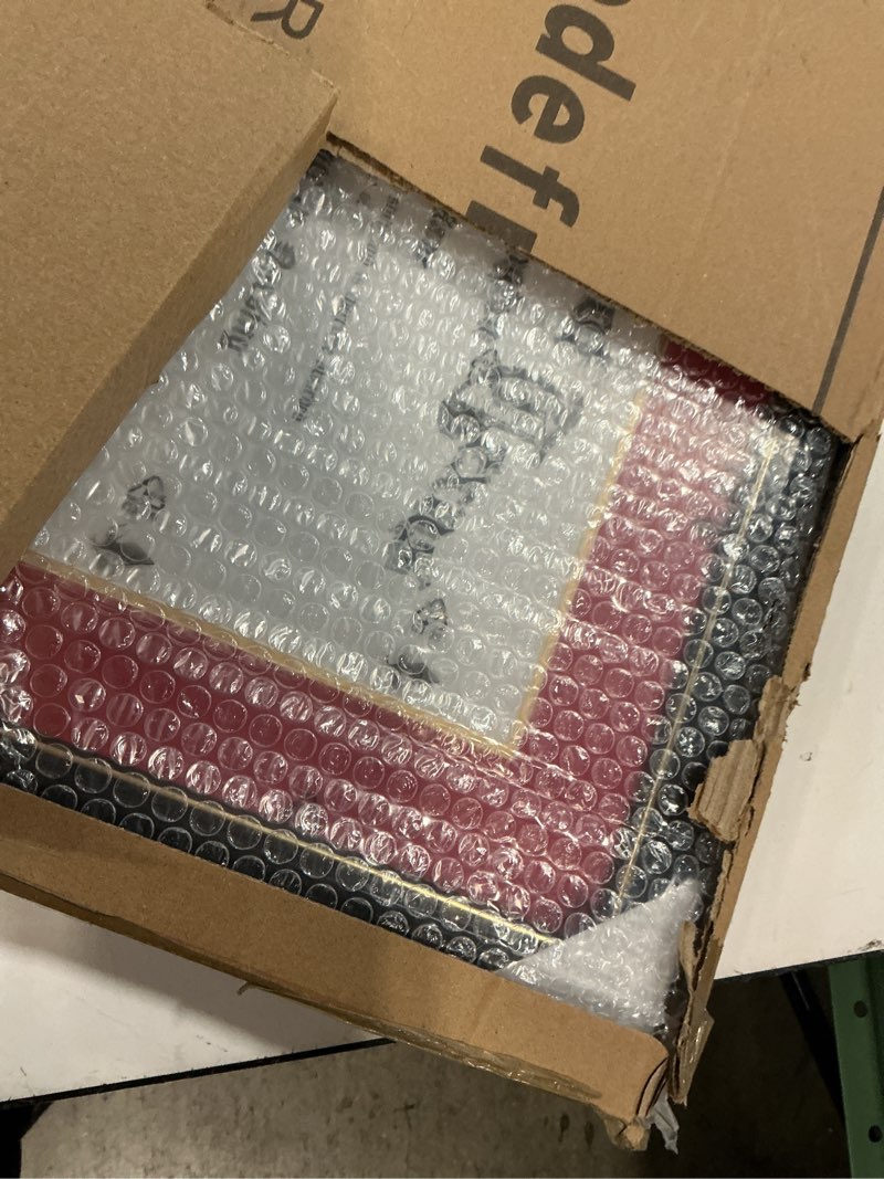 Condition photo showing As Is for Hodeframe 15x18 Black Gold & Red Color Document Frame for 11x14 Diploma/Certificate/Picture, Includes Double Mat and UV Protection Acrylic (Red Over Gold Double Mat, 1-Pack) Black/Red Gold Mat 15*18 or 11*14 with mat