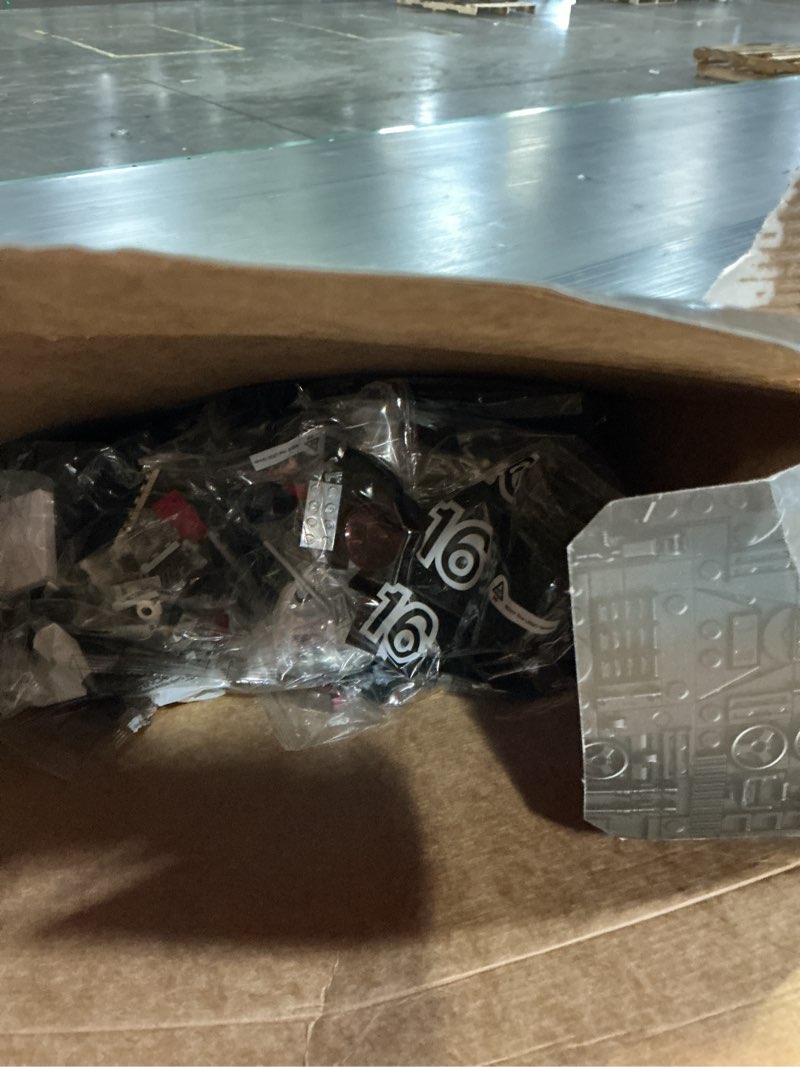 Condition photo showing As Is for LEGO Star Wars The Dark Falcon Buildable Starship, Star Wars Toy Vehicle Set for Boys and Girls, Collectible Millenium Falcon Toy with 6 Star Wars Minifigures, Birthday Gift for Kids or Any Fan, 75389