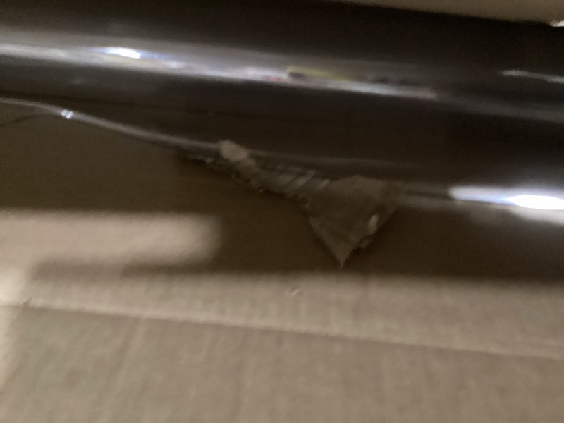 Condition photo showing As Is for LovePads 1.5mm Thick Plastic Table Cover, 36 x 78 Inch - Clear Tablecloth Protector for Dining Room Table 36" x 78" Clear 1.5mm