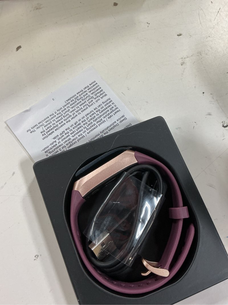 Condition photo showing Good Condition for fitness tracker with 24/7heart rate, blood pressure, sleep tracking, calorie, activity tracker with 1.1" amoled color screen, waterproof step tracker for android iphones women men bordeaux