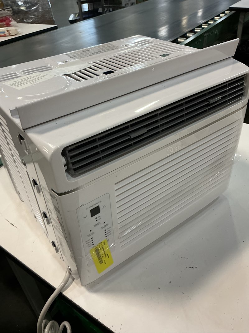 Condition photo showing Good Condition for midea 6,000 btu window air conditioner, 3-in-1 cool/fan/dehumidifier window ac unit, easycool air conditioner with remote control, cools up to 250 sq. ft., fits bedroom, study, office