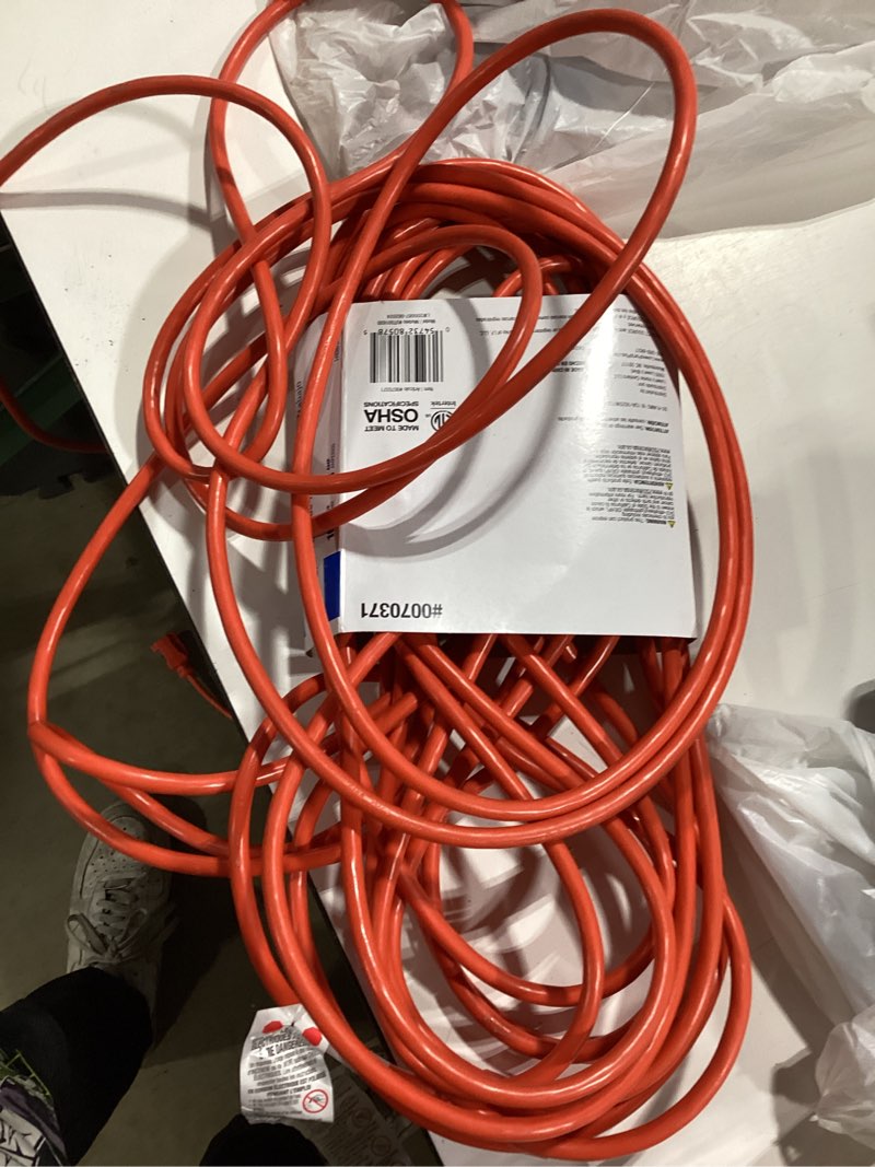 Condition photo showing Good Condition for project source 50-ft 16/3 3 prong orange outdoor sjtw light duty general extension cord