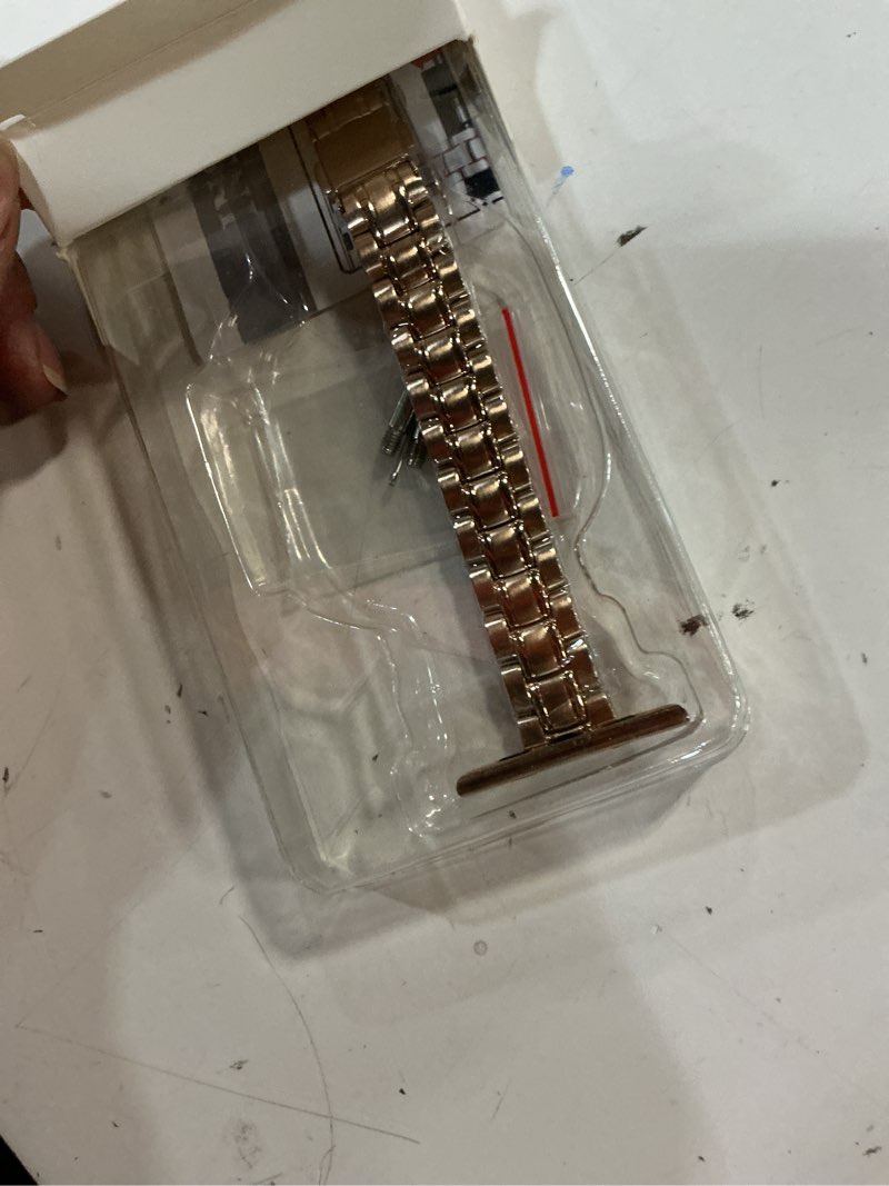 Condition photo showing New/Like New for narrow metal band compatible with apple watch bands 38mm 40mm 41mm 42mm 44mm 45mm 46mm 49mm (series 11 10 9 8 7 6 5 4 3 2 1 se ultra), dressy thin stainless steel iwatch bands for women rose gold 42mm(series 11 10)/41mm/40mm/38mm