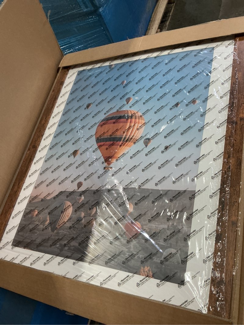 Condition photo showing Good Condition for qotib wood 22x28 picture frame with 18x24 mat, display 18x24 with mat or 22x28 without mat, wood 22 by 28 photo frame, 22 x 28 frame for wall hanging display, deep brown 1 22x28 inch