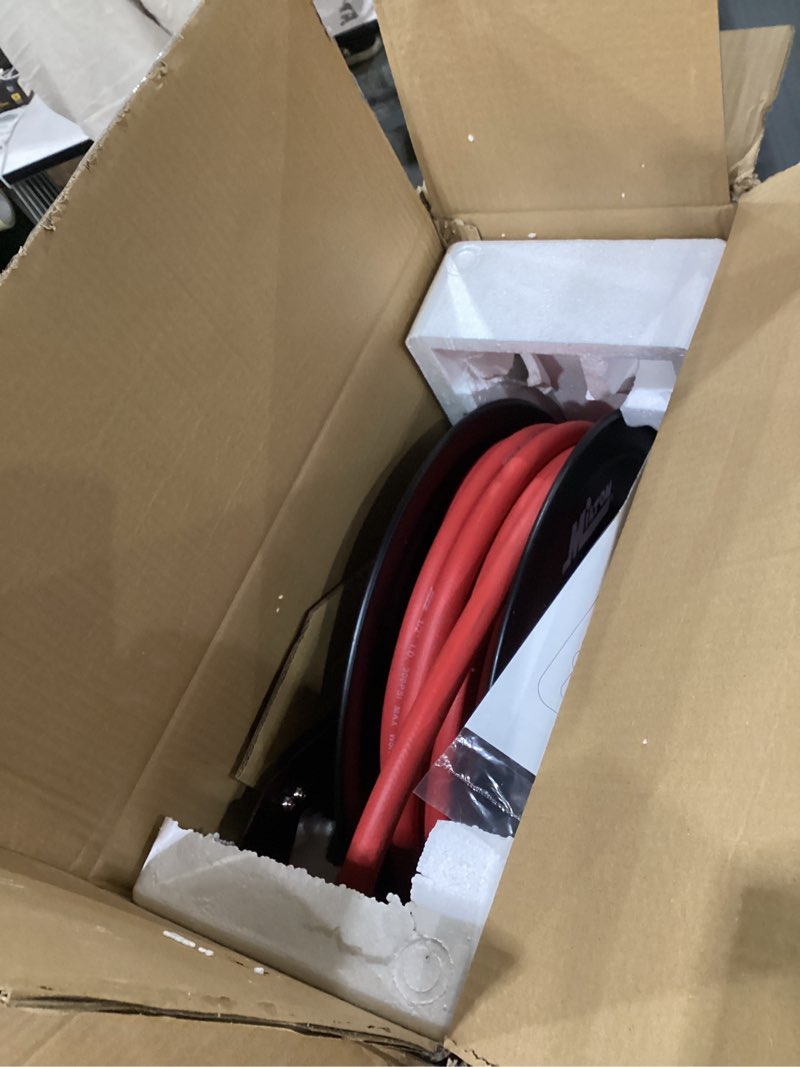 Condition photo showing New/Like New for Milton 2780-50D - Steel Dual Arm Auto-Retractable Air Hose Reel, 1/2" x 50 ft. Rubber Hose - 300 Max PSI