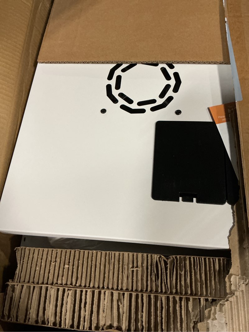 Condition photo showing Good Condition for Tecmojo 12U Wall Mount Rack Network Cabinet for 19" IT Equipment,with Lockable Glass Door and Side Panels,Cooling Fan,17.7inch Depth,White 12U/Glass Door/White